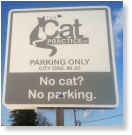 No cat? no parking!